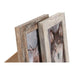 Photo frame Home ESPRIT White Natural Aluminium Crystal polystyrene Scandi 16 x 2 x 22 cm (2 Units) - Декорация и