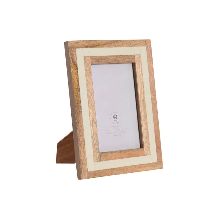 Photo frame Home ESPRIT White Natural Bone Mango wood Urban - Декорация и Осветление<<<Дом Градина<<<BigBuy&&&Рамки за