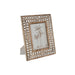 Photo frame Home ESPRIT White Natural Crystal Mango wood Flower Indian Man 26,5 x 2 x 31,5 cm - Декорация и