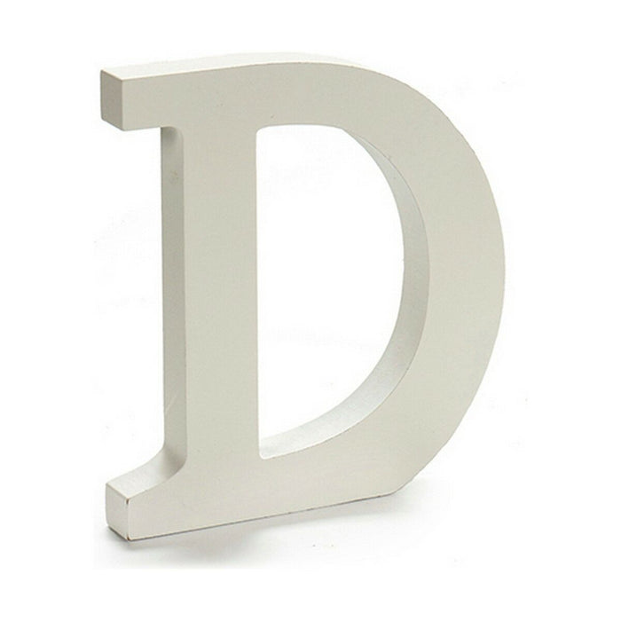Letter Pincello D White 1,8 x 21 x 17 cm (12 Units)