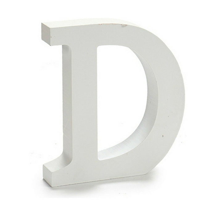 Letter Pincello D White 2 x 16 x 14,5 cm (24 Units)