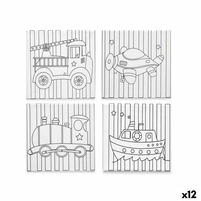 Canvas Pincello Wood Cloth 12 Units