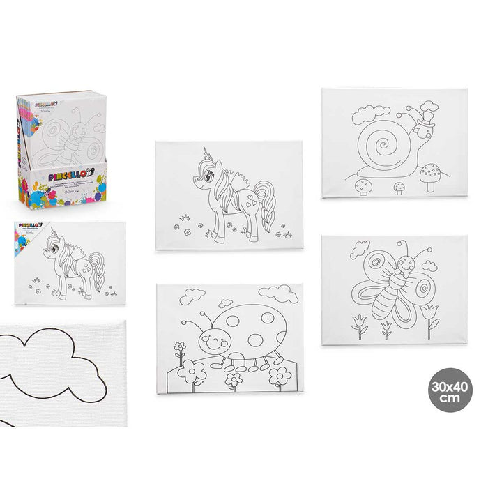 Canvas Pincello Wood Cloth 8 Units