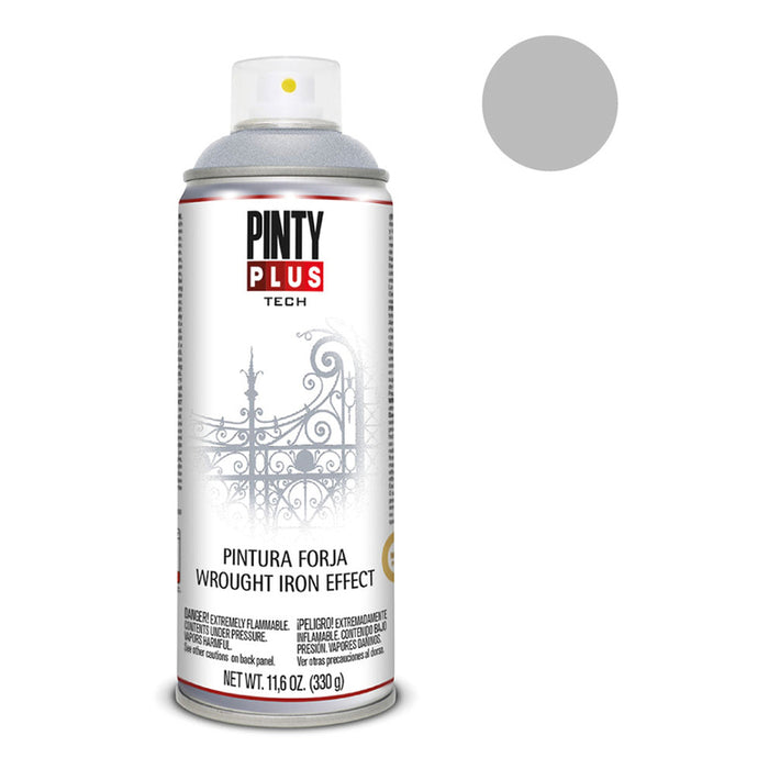SPRAY 2B1 WROUGHT IRON EFFECT GRAY 400 ML PINTY PLUS