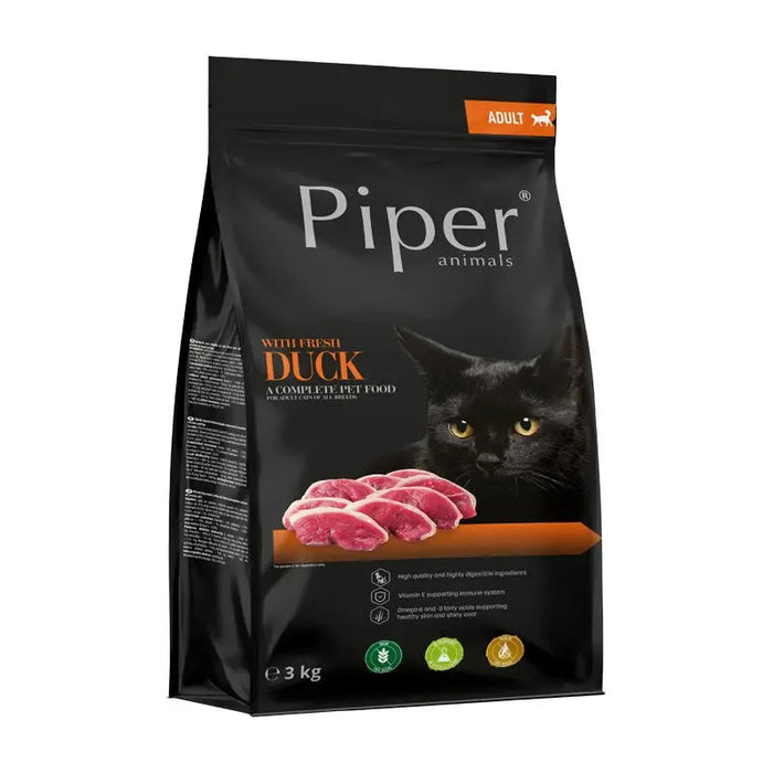 PIPER Animals with fresh duck - dry cat food - 3kg - Dry foodDLK-KAS<<<For the catDLK<<<ActionPL