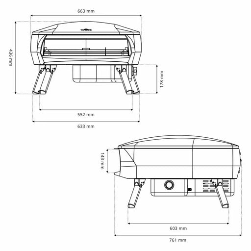 Pizza oven Witt ETNA Rotante Mat Black - Барбекю<<<Дом и градина<<<TechMart