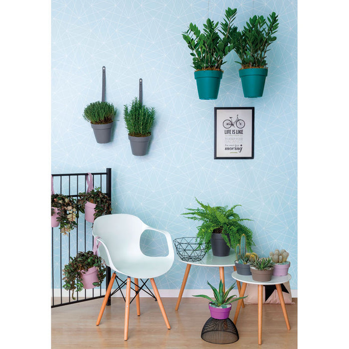 PLASTIC POT F18CM FOR HANGING PLASTECNIC MY MOOD VASO APP