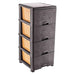 PLASTIC CABINET 4 LEVELS 37.5 X 43 X 89.5 CM EMIR - Шкафове стелажи и гардероби<<<Домашни потреби<<<Кухня<<<Praktiker