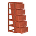 PLASTIC CABINET ELI 5 LEVELS 40X38X102 CM NEGO - Шкафове стелажи и гардероби<<<Домашни потреби<<<Кухня<<<Praktiker