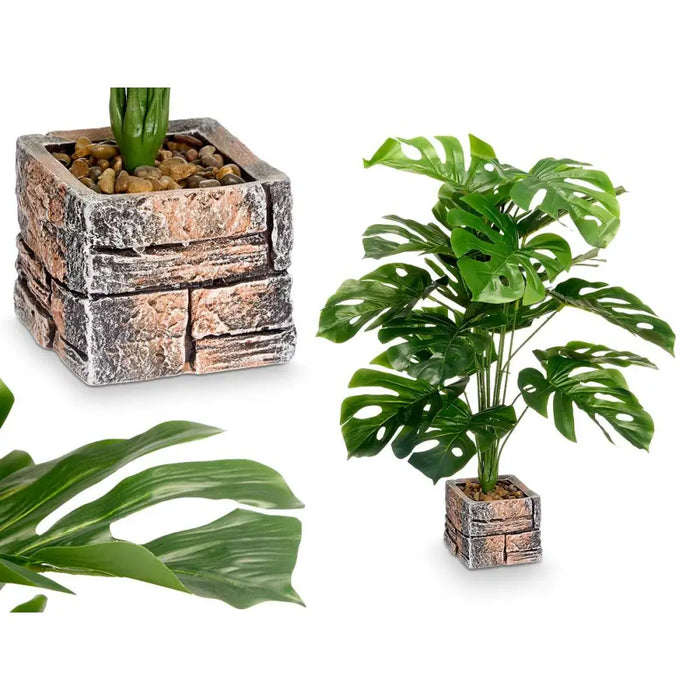 Plastic plant Ibergarden Plastic Magnesium 39 x 65 x 35 cm (4 Units) - Декорация и Осветление<<<Дом