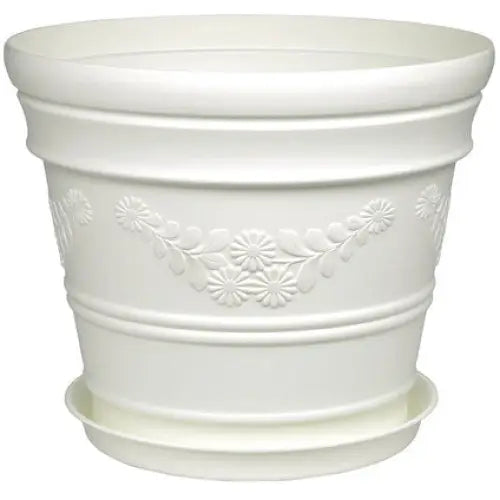 PLASTIC POT F32CM ANTIQUE UCSAN M370GWH - Саксии<<<Саксии кашпи и цветарници<<<Градина<<<Praktiker&&&Саксии<<<Саксии