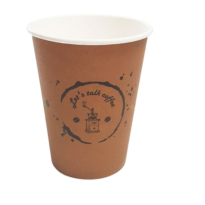 CARDBOARD CUPS 12OZ 360 ML 50PCS PLASTIC SOFIA