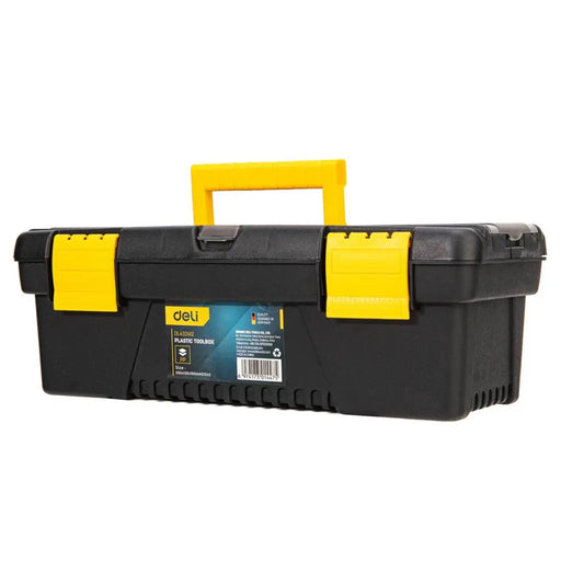 Plastic Tool Box Deli Tools EDL432412 12’’ (yellow) - Tool bags and cases<<<Tools<<<InnproXML