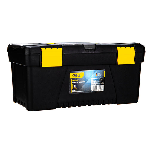 Plastic Tool Box Deli Tools EDL432417 15’’ (yellow) - Tool bags and cases<<<Tools<<<InnproXML
