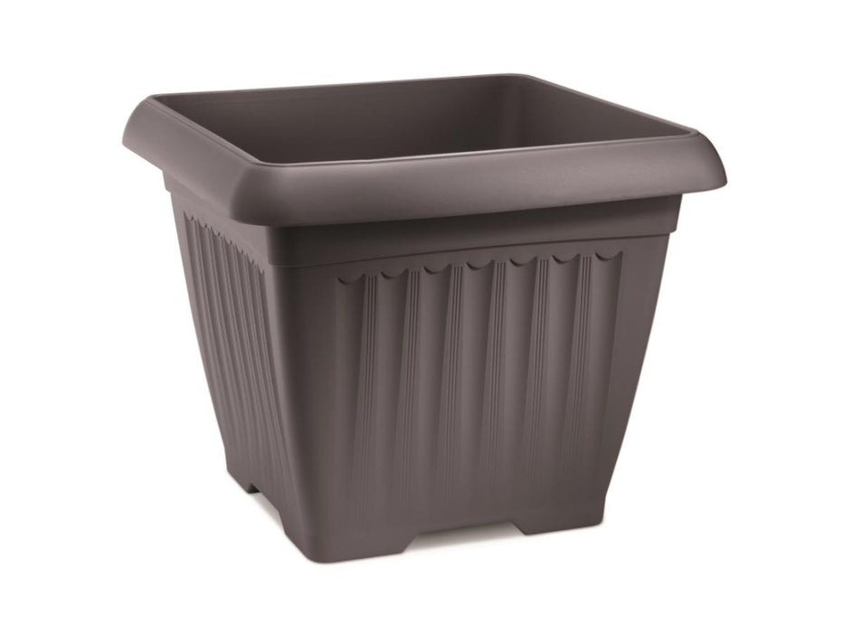 CORFU POT 40CM SQUARE ANTHRACITE