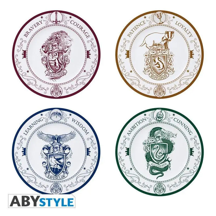 Plate set ABYSTYLE HARRY POTTER PlatesHogwarts Houses - Дрехи и аксесоари<<<Геймърска периферия<<<ValiAPI