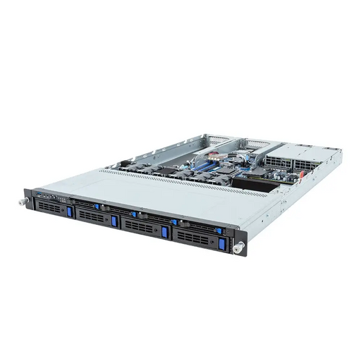 Platforma Gigabyte Rack (1U) R133-C11-AAG1 AMD Epyc 4004/Ryzen 7000 (4x 3,5’’ SATA HS 1xM.2 2x10Gbe 2x1Gbe IPMI 1 + 1