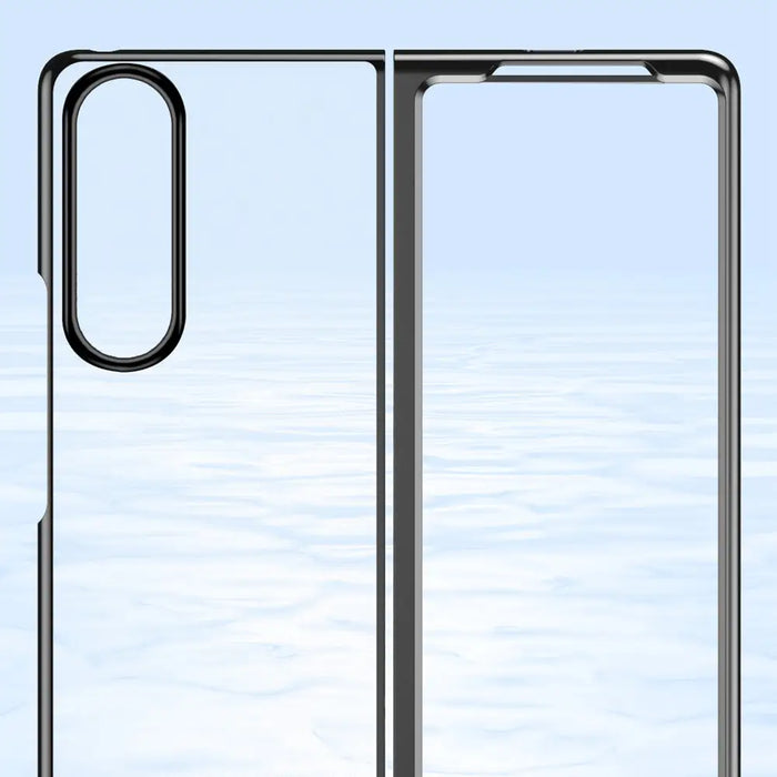 Plating Case for Samsung Galaxy Z Fold 4 cover with a metallic frame black - Cell phone cases and covers<<<HurtelXML