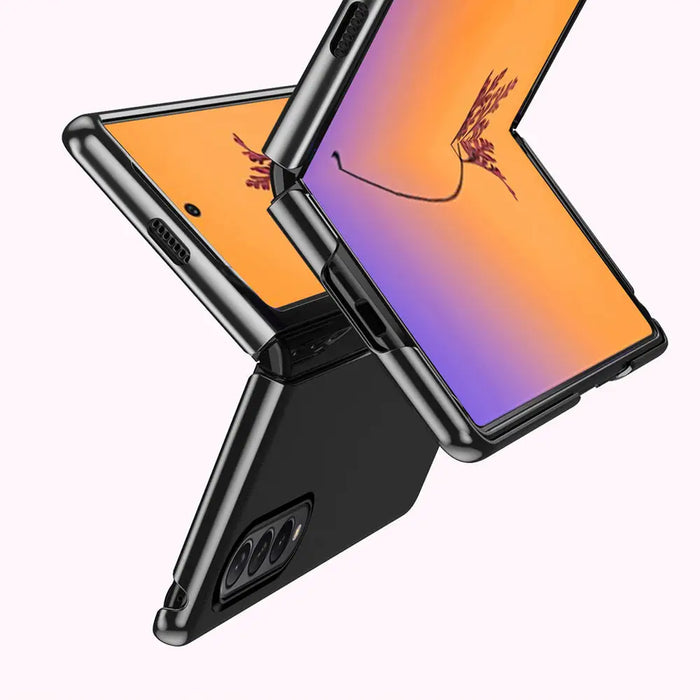 Plating Case for Samsung Galaxy Z Fold 4 cover with a metallic frame pink - Cell phone cases and covers<<<HurtelXML