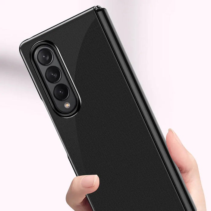 Plating Case for Samsung Galaxy Z Fold 4 cover with a metallic frame black - Cell phone cases and covers<<<HurtelXML