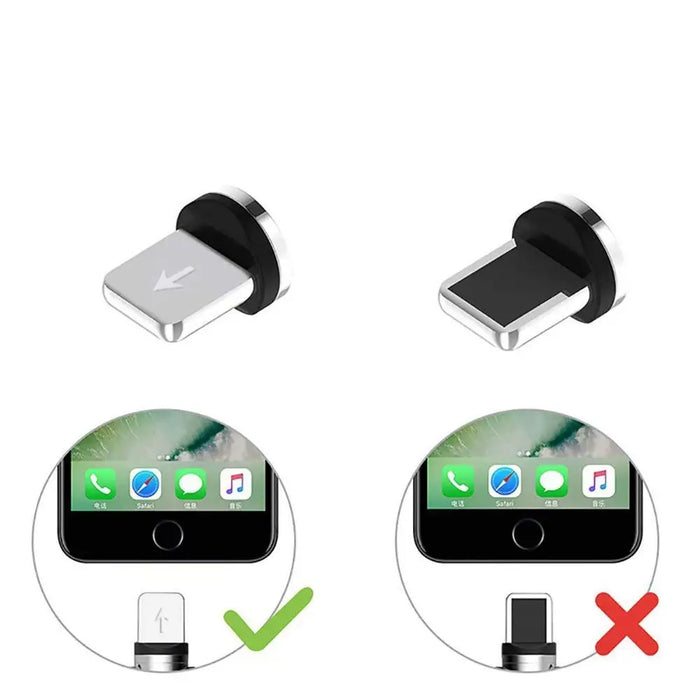 Plug adapter for magnetic USB Cable Lightning silver - Cell phone cables<<<HurtelXML