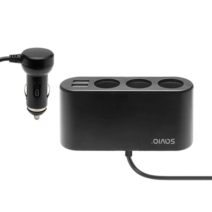 Plug adapter Savio SA-024 Black - USB зарядни и кабели<<<Електроника Телефони и таблети<<<Компютри|