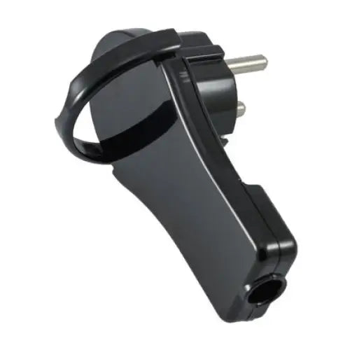 PLUG FLAT CORNER TOPFIX BLACK - Щепсели и куплунги<<<Електроматериали<<<Praktiker&&&Щепсели и