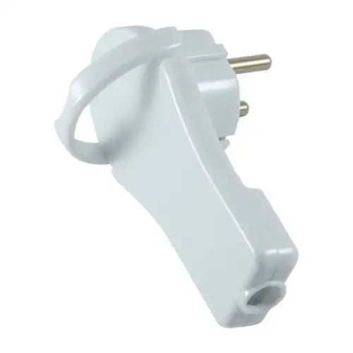 PLUG FLAT CORNER TOPFIX WHITE - Щепсели и куплунги<<<Електроматериали<<<Praktiker&&&Щепсели и