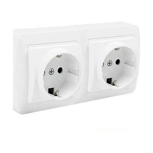 Plug socket Solera mur66u Double Bipolar 16 A - Сигурност Удома<<<Дом Градина<<<BigBuy&&&Смарт щепсели<<<Сигурност
