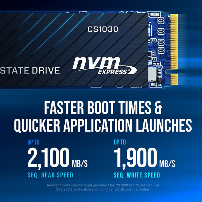 PNY CS1030 2TB M.2 2280 PCI-E x4 Gen3 NVMe SSD