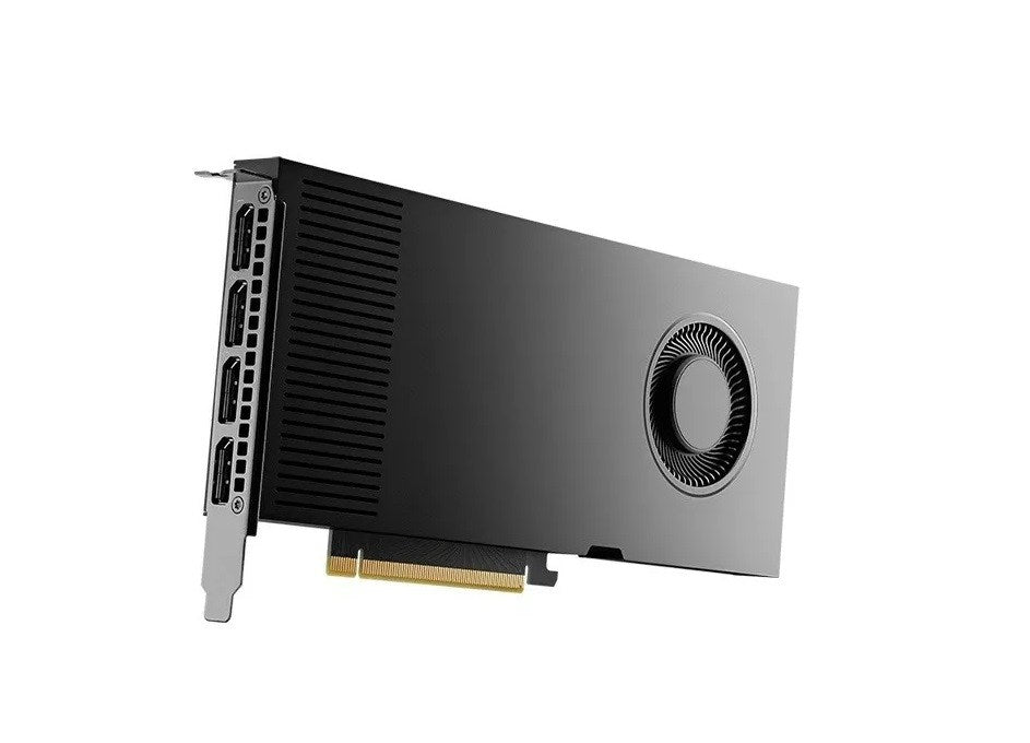 Graphics card PNY NVIDIA RTX 4000 Ada Generation, 20 GB GDDR6 160-bit,  PCIe 4.0 x16, Single Slot, 4x DP 1.4a, ATX - ATX bracket, 1x 16-pin power supply cable, small box