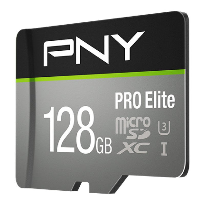 Micro SD Memory Card with Adaptor PNY P-SDU128V31100PRO-GE Pro Elite C10 128 GB