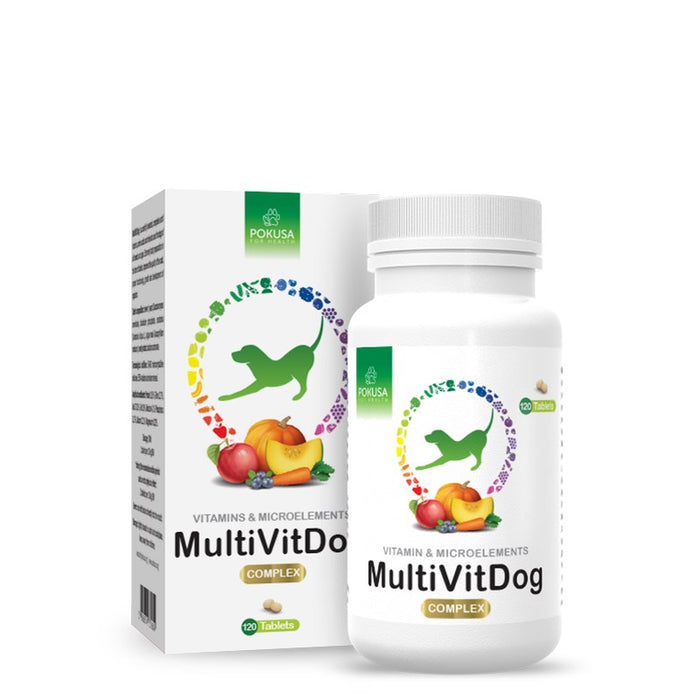 POKUSA MultiVit Dog Complex - supplements for dogs - 120 pcs