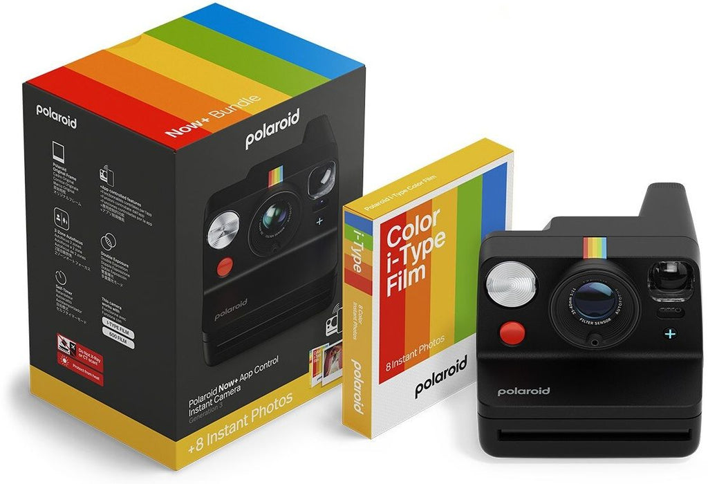 POLAROID NOW+ GEN 3 BLACK BUNDLE instant camera