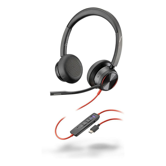 HP Poly Blackwire 8225 Stereo Microsoft Teams Certified USB-C Headset +USB-C/A Adapter SmartBuy