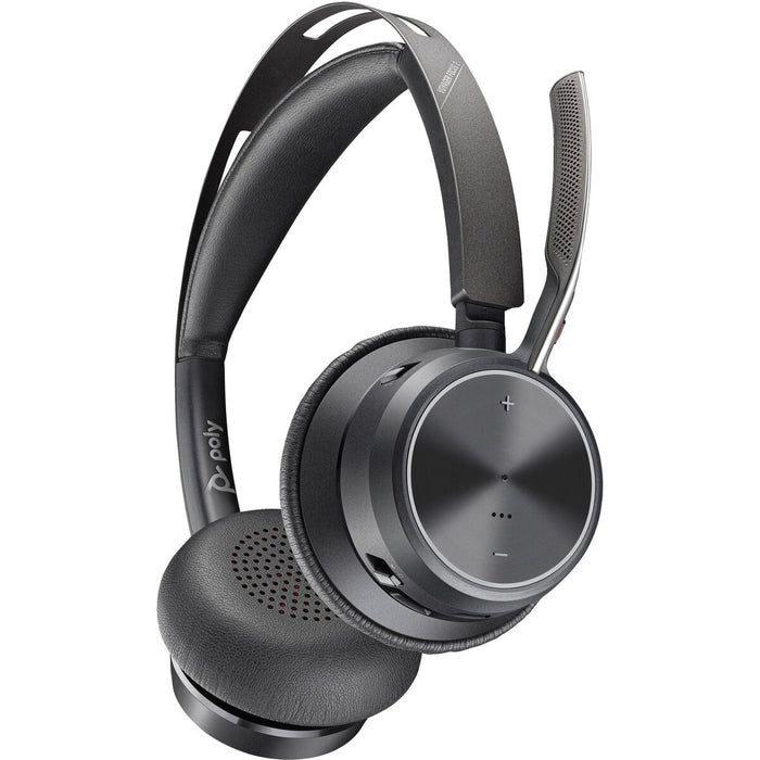 HP Poly Voyager Focus 2 USB-C BT Headset +USB-C/A Adapter +Charging Stand SmartBuy