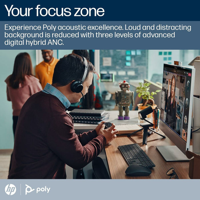Headphones Poly A4HT2AA#AC3 Black