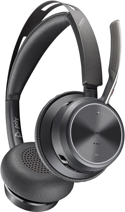 HP Poly Voyager Focus 2 USB-C BT Headset +USB-C/A Adapter +Charging Stand SmartBuy