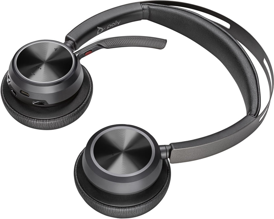 HP Poly Voyager Focus 2 USB-C BT Headset +USB-C/A Adapter +Charging Stand SmartBuy