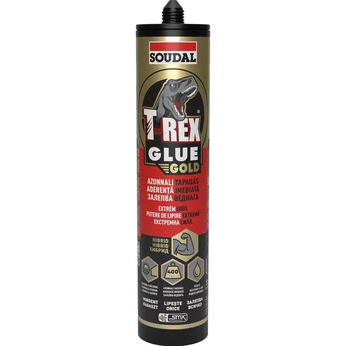 POLYMER ADHESIVE WHITE SOUDAL T-REX GOLD - Полимерни и монтажни лепила<<<Уплътнители и фуги<<<Строителни
