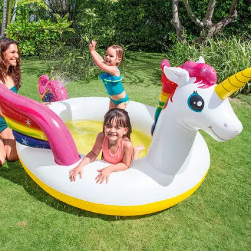 POOL F272X193CM UNICORN WITH SPRAYER INTEX 57441NP - Надуваеми басейни<<<Басейни плажни артикули и