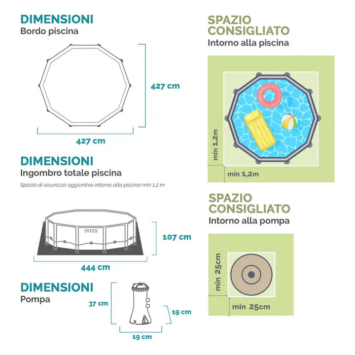POOL F427X107CM INTEX 26720NP - Басейни с рамка<<<Басейни плажни артикули и оборудване<<<Градина<<<Praktiker&&&Басейни