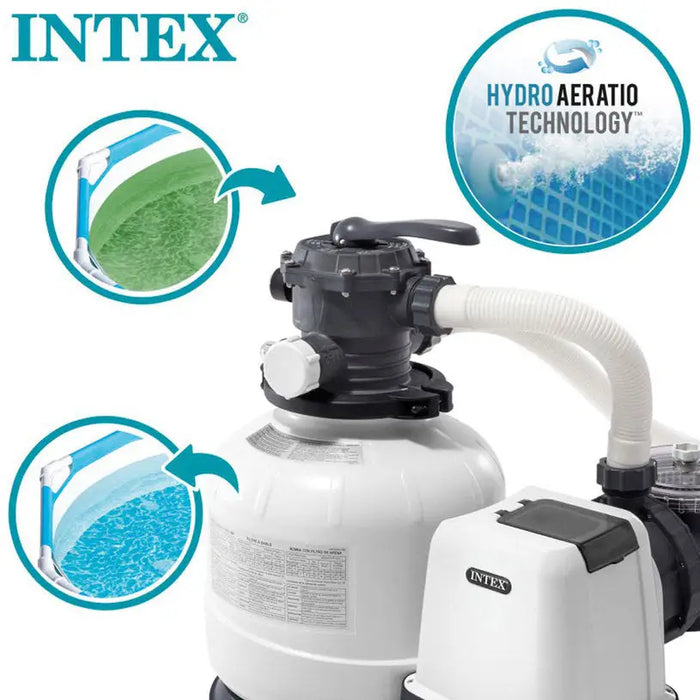 POOL FILTER PUMP 10599L/ WITH SAND OR POLYSPHERE INTEX 26648 - Филтърни помпи хлоринатори нагреватели<<<Басейни плажни