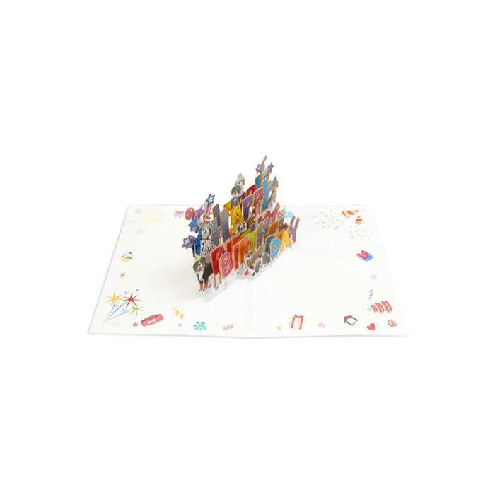 POP-UP CARD ’CHRD DOGS’ KIRIORI 10728 - Парти артикули<<<Декорации<<<Мебели и интериор<<<Praktiker