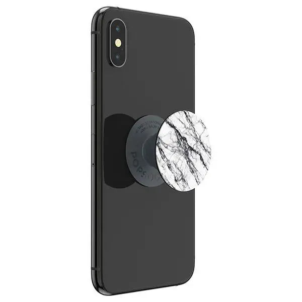 Popsockets 2 White Stone Marble Phone Holder and Stand - Cell phone holders<<<HurtelXML