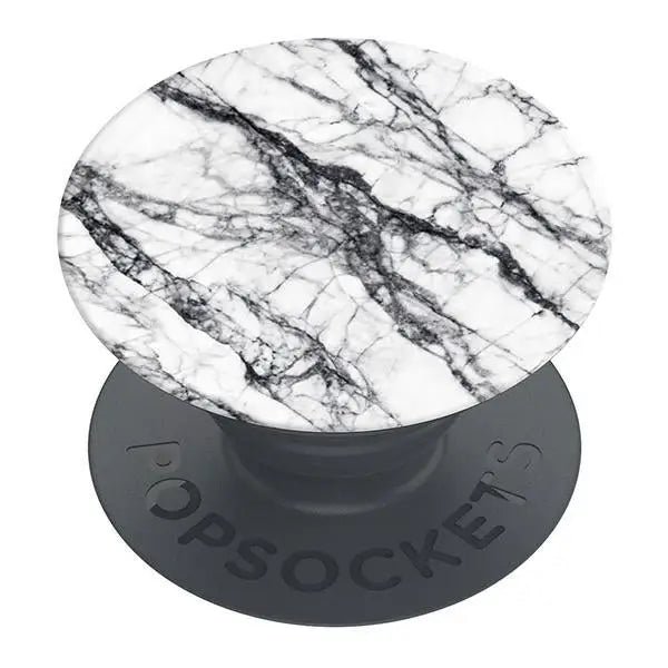 Popsockets 2 White Stone Marble Phone Holder and Stand - Cell phone holders<<<HurtelXML