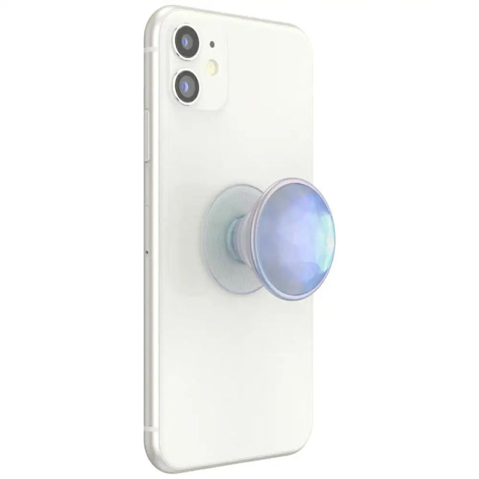 Popsockets Luxe Iridescent Dichroic Phone Holder and Stand - White - Cell phone holders<<<HurtelXML