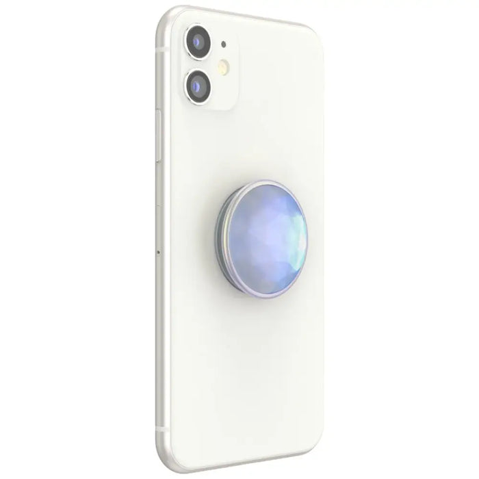 Popsockets Luxe Iridescent Dichroic Phone Holder and Stand - White - Cell phone holders<<<HurtelXML
