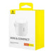 Portable Air Pump Baseus PocketGo (White) - Camping<<<Outdoor<<<InnproXML