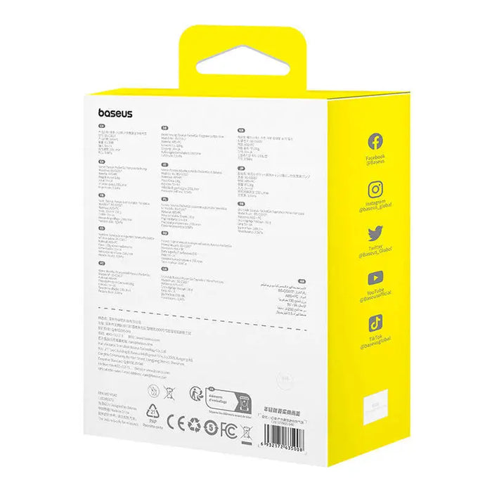 Portable Air Pump Baseus PocketGo (White) - Camping<<<Outdoor<<<InnproXML